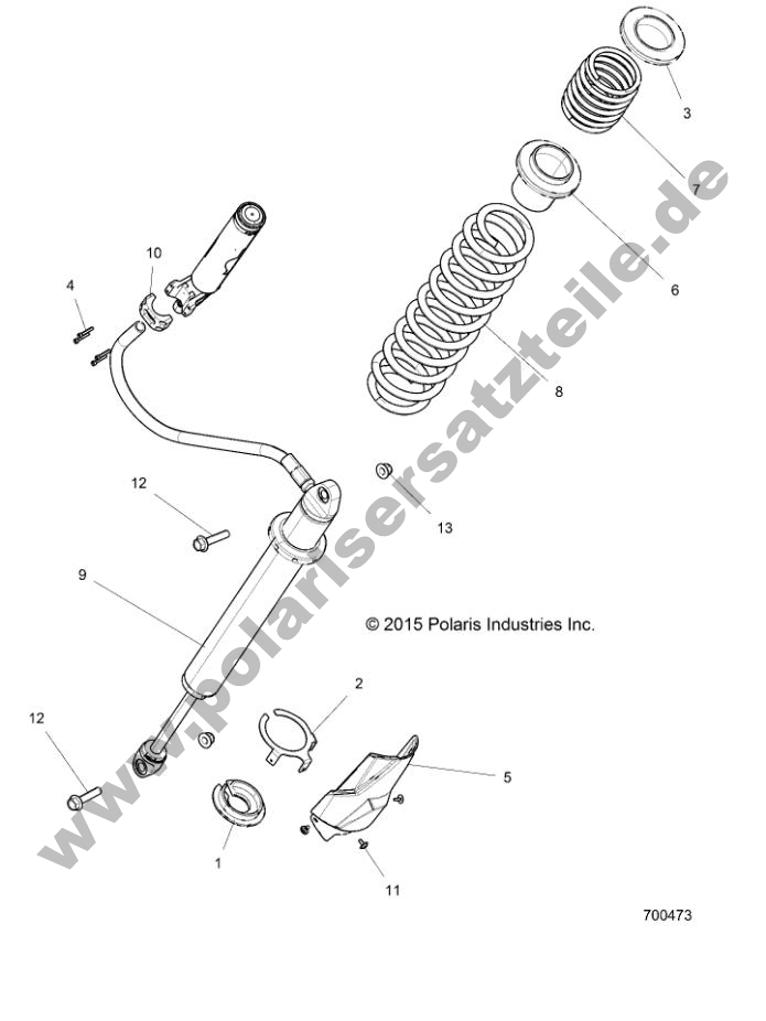 SUSPENSION, REAR SHOCK MOUNTING
