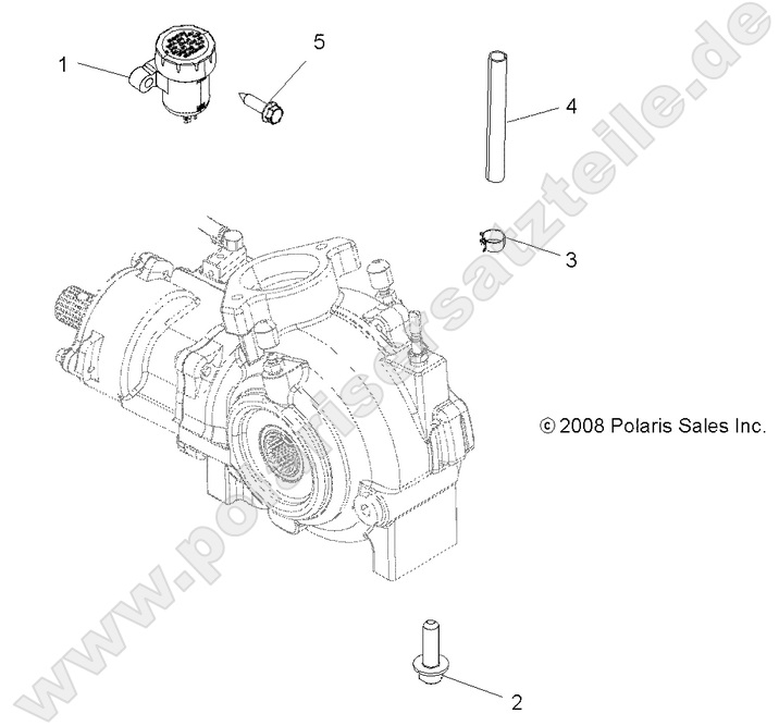 DRIVE TRAIN, GEARCASE MOUNTING, FRONT