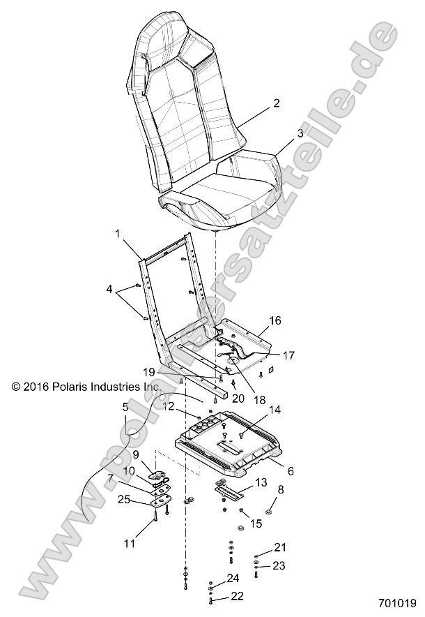 Body, Seat Asm. and Slider