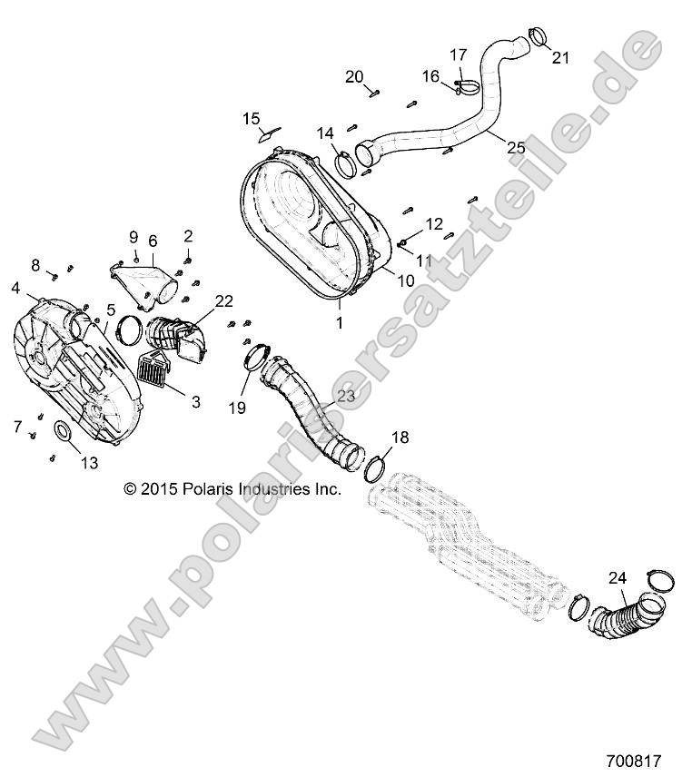 Drive Train, Clutch Cover and Ducting