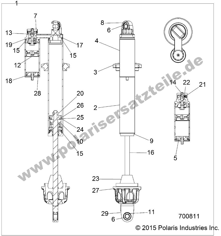 SUSPENSION, FRONT SHOCK
