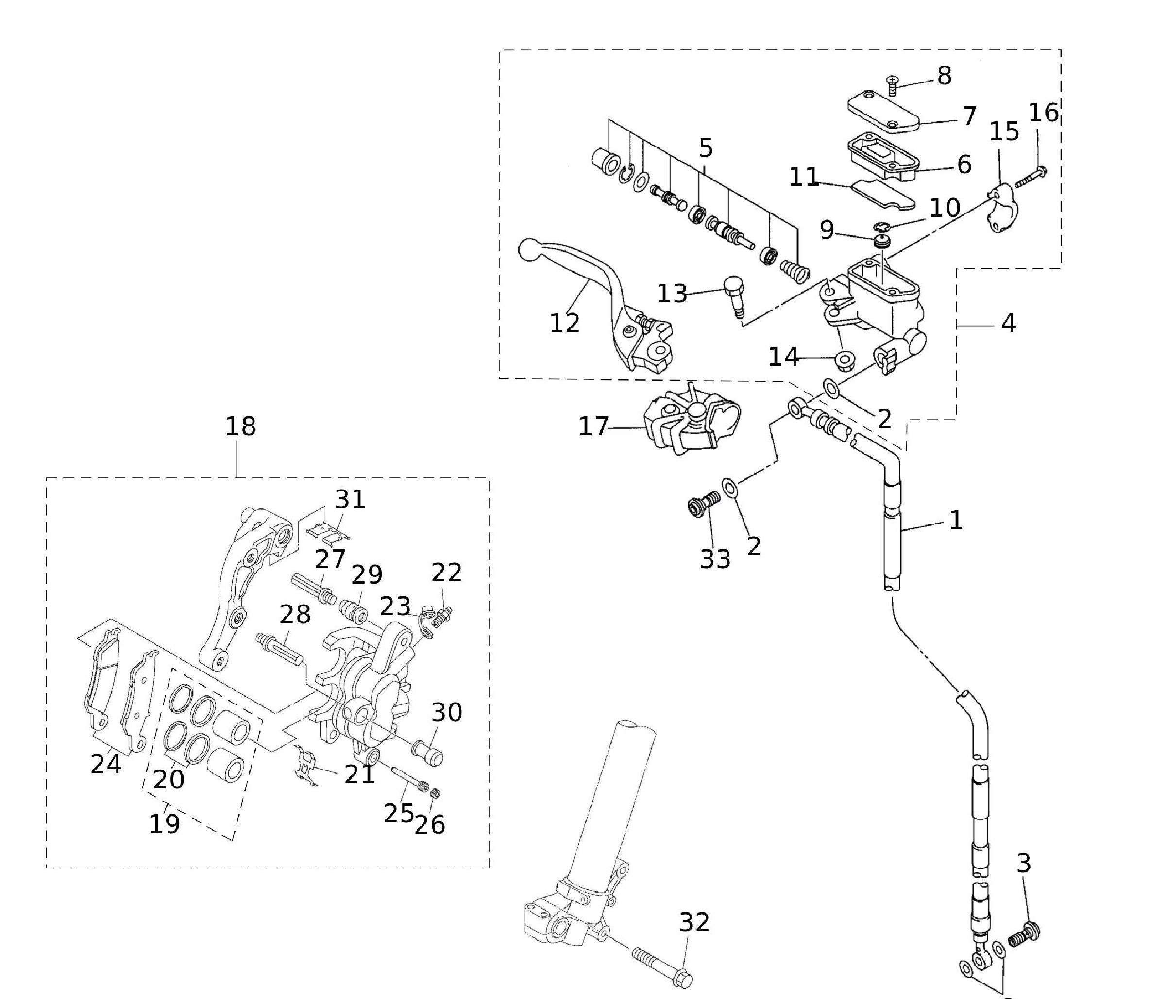 Bremssystem vorne Bremssystem vorne