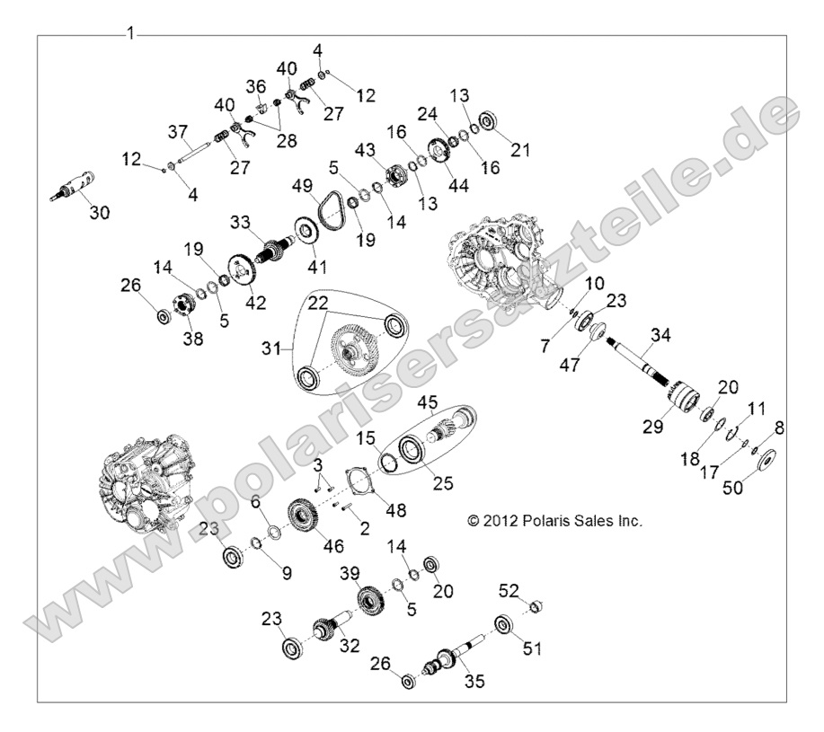 DRIVE TRAIN, MAIN GEARCASE INTERNALS