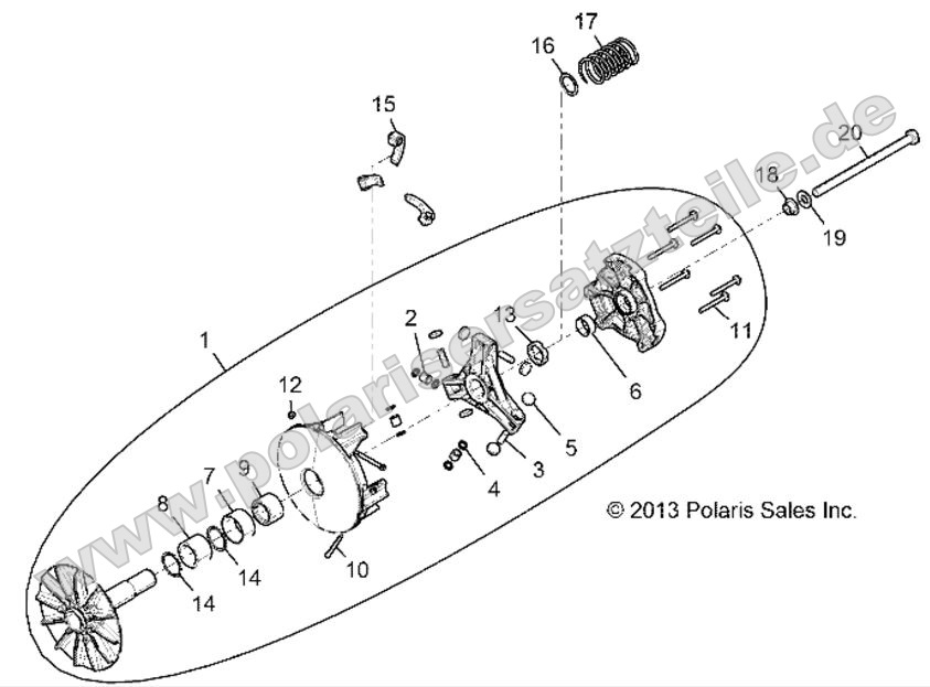 DRIVE TRAIN, PRIMARY CLUTCH