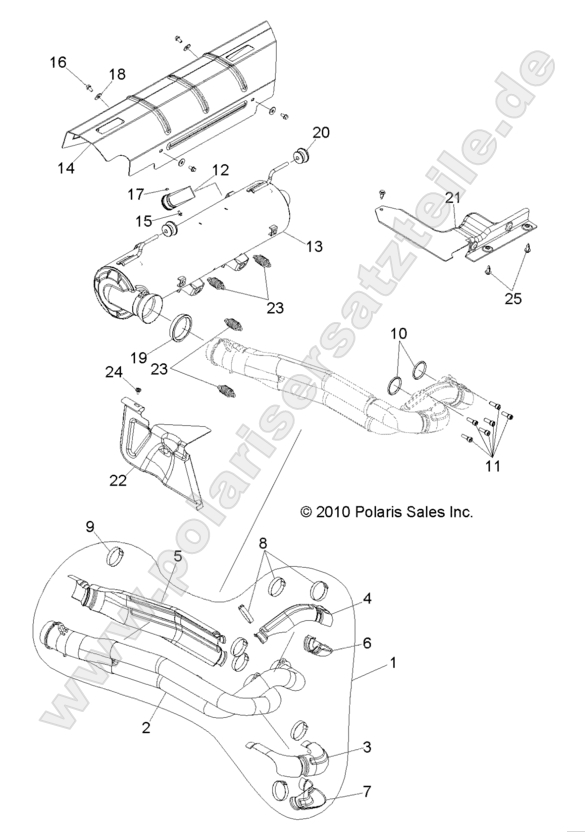 ENGINE, EXHAUST SYSTEM