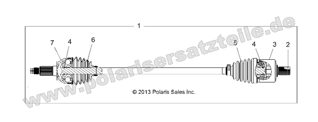 DRIVE TRAIN, FRONT HALF SHAFT