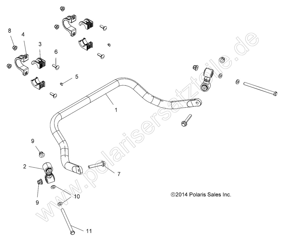 SUSPENSION, STABILIZER BAR, REAR