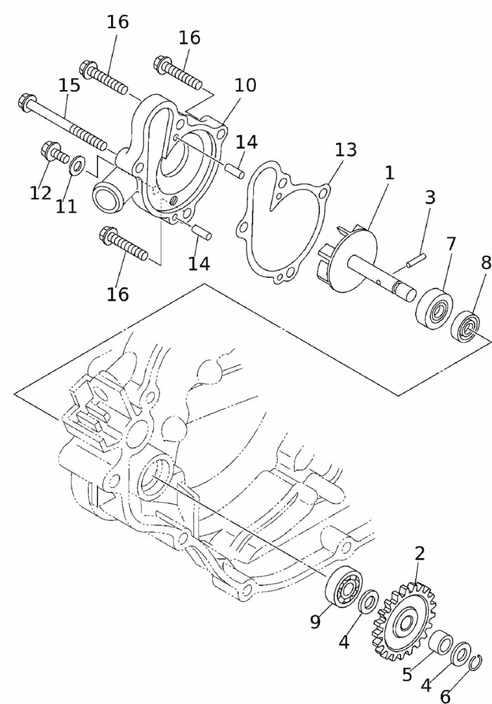 56042_0oMDIal7bKgMD4 Wasserpumpe