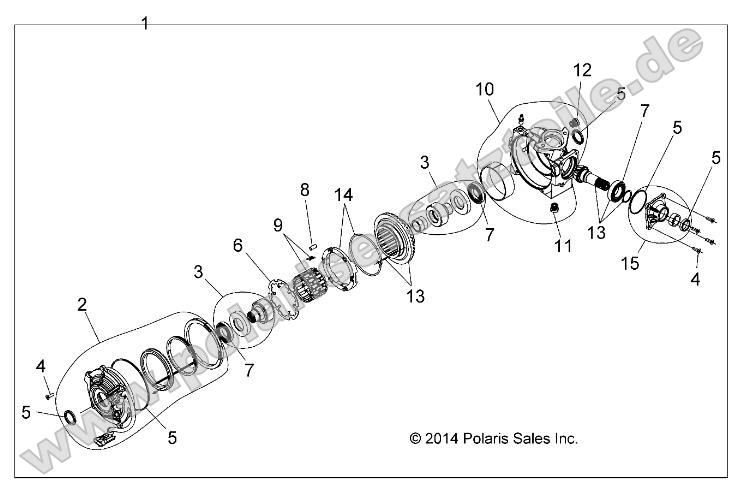 Drive Train, Front Gearcase Internals