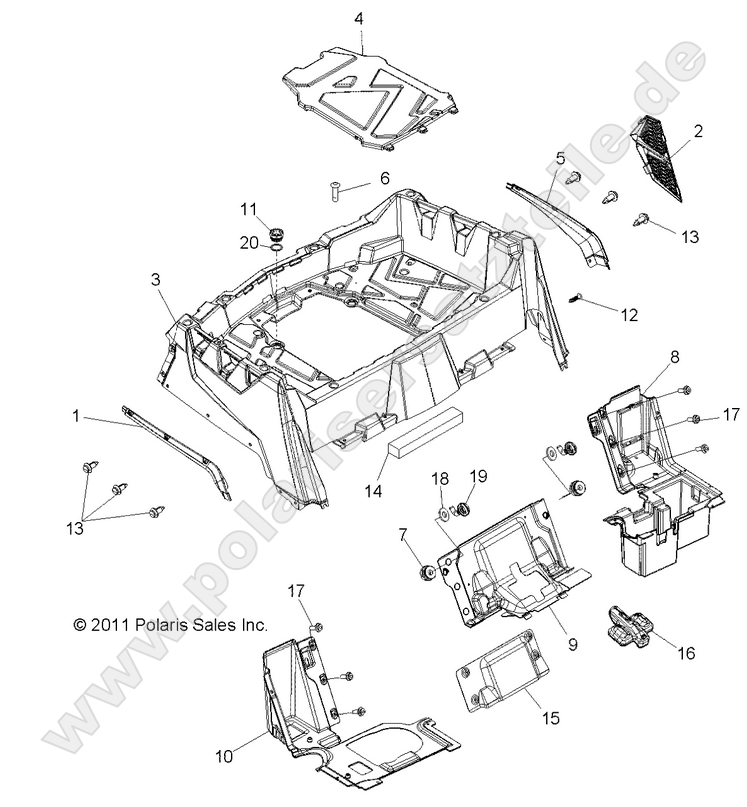 BODY, REAR RACK and FENDERS