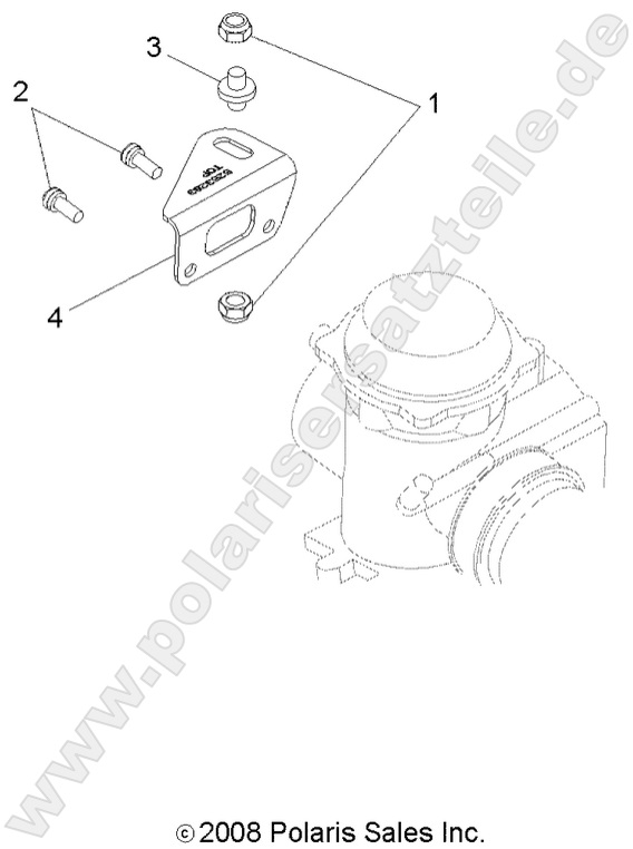 ENGINE, CARBURETOR BRACKET
