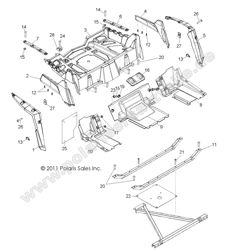 BODY, REAR RACK and FENDERS