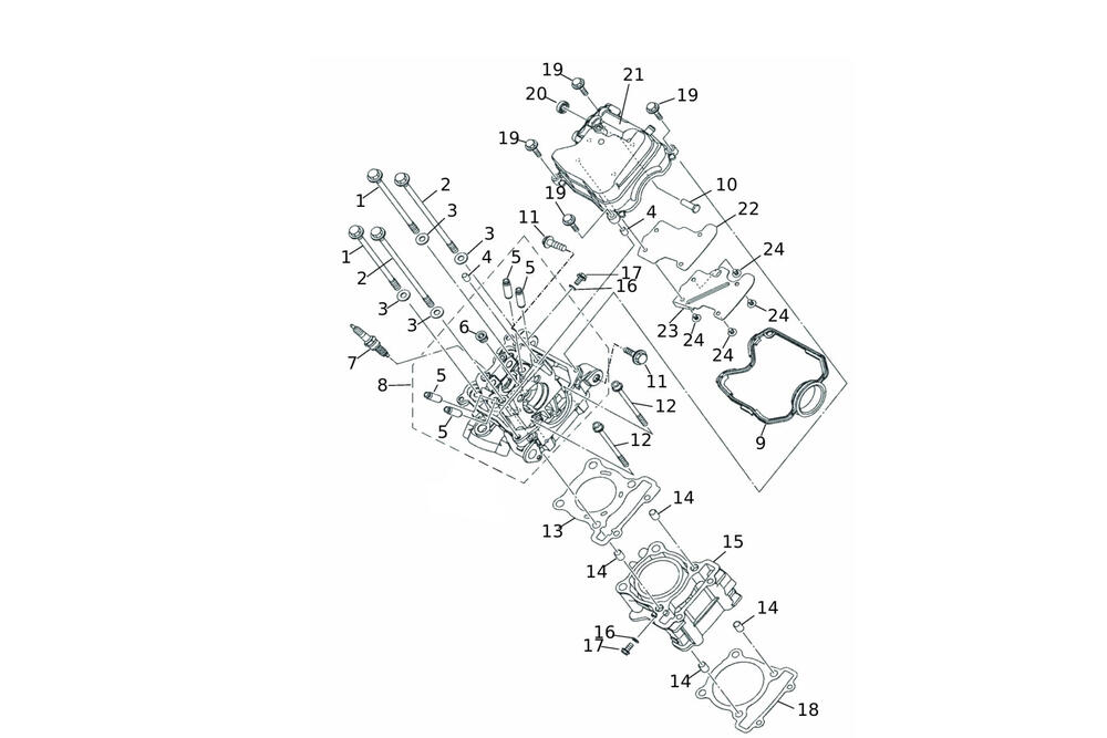 Caballero125MY24-Zylinder Zylinder