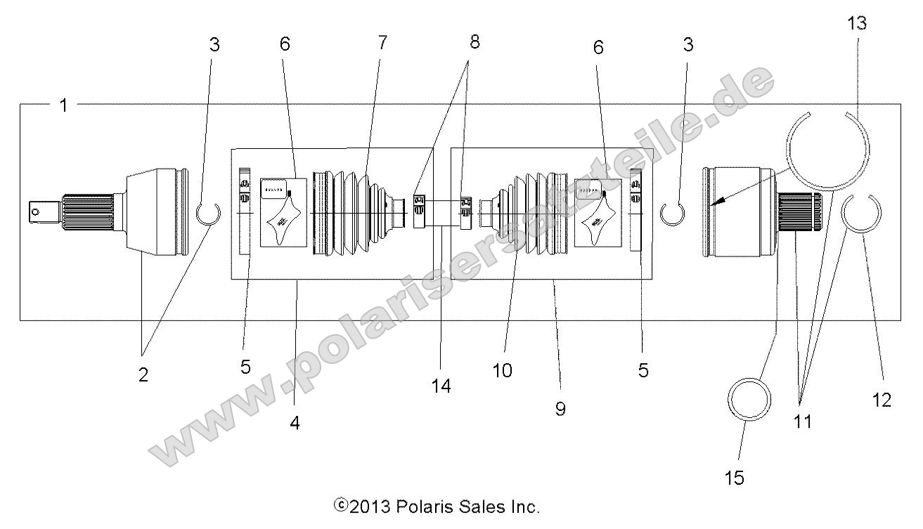 Drive Train, Drive Shaft, Rear