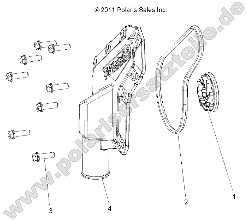 Engine, Waterpump Impeller and Cover