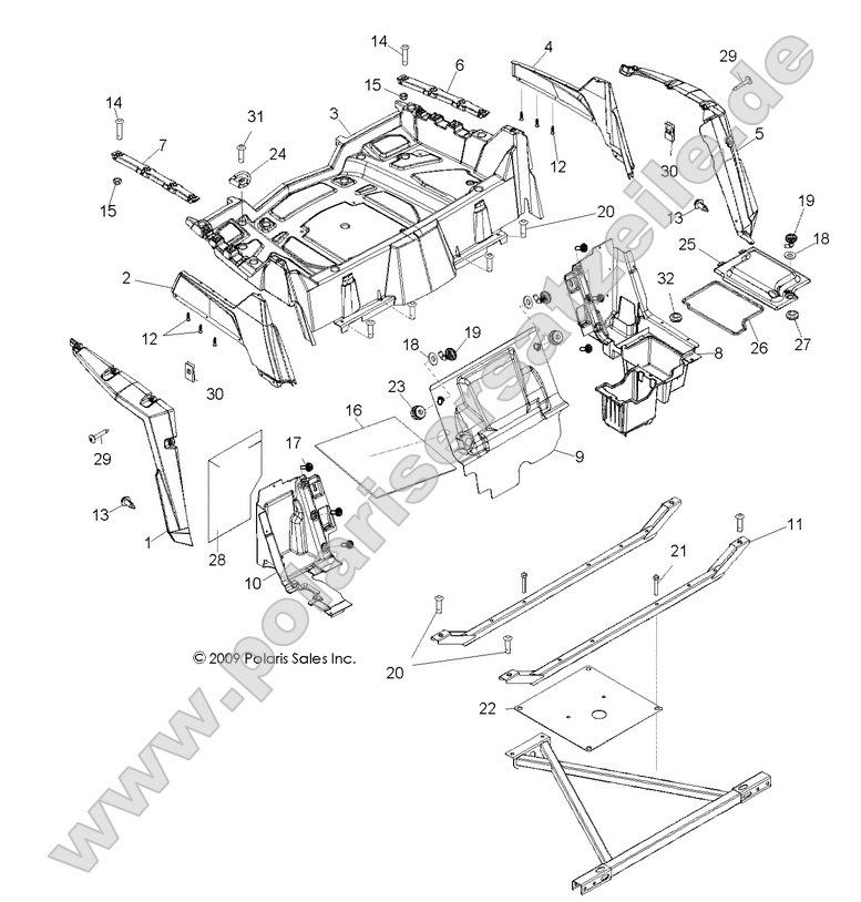 BODY, REAR RACK and FENDERS