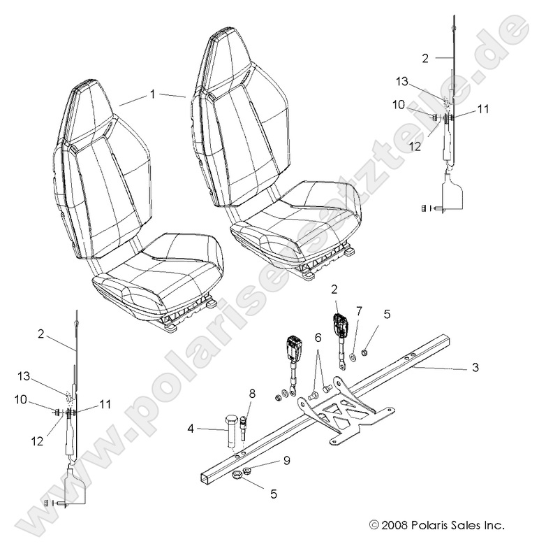 body seat mounting and belts