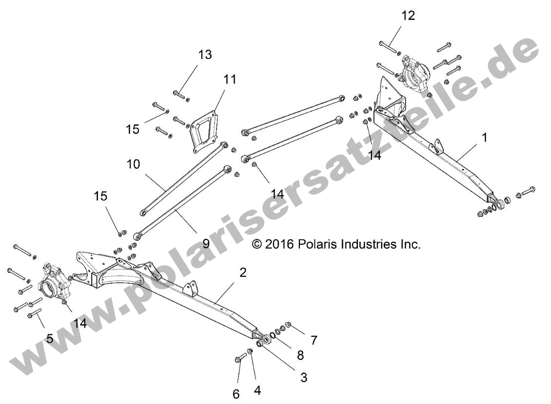 SUSPENSION, REAR CONTROL ARMS