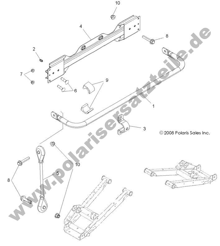 SUSPENSION, STABILIZER BAR, REAR