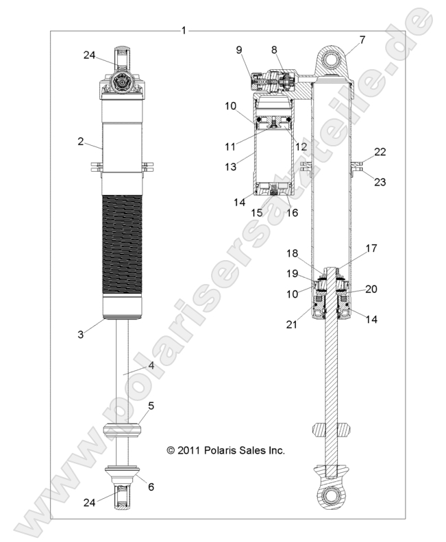 SUSPENSION, REAR SHOCK