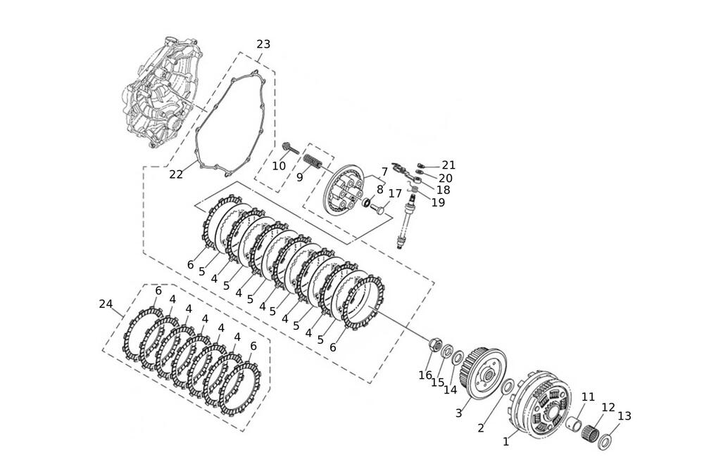 Caballero700-Kupplung Kupplung