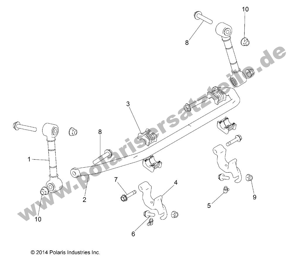 SUSPENSION, STABILIZER BAR, FRONT