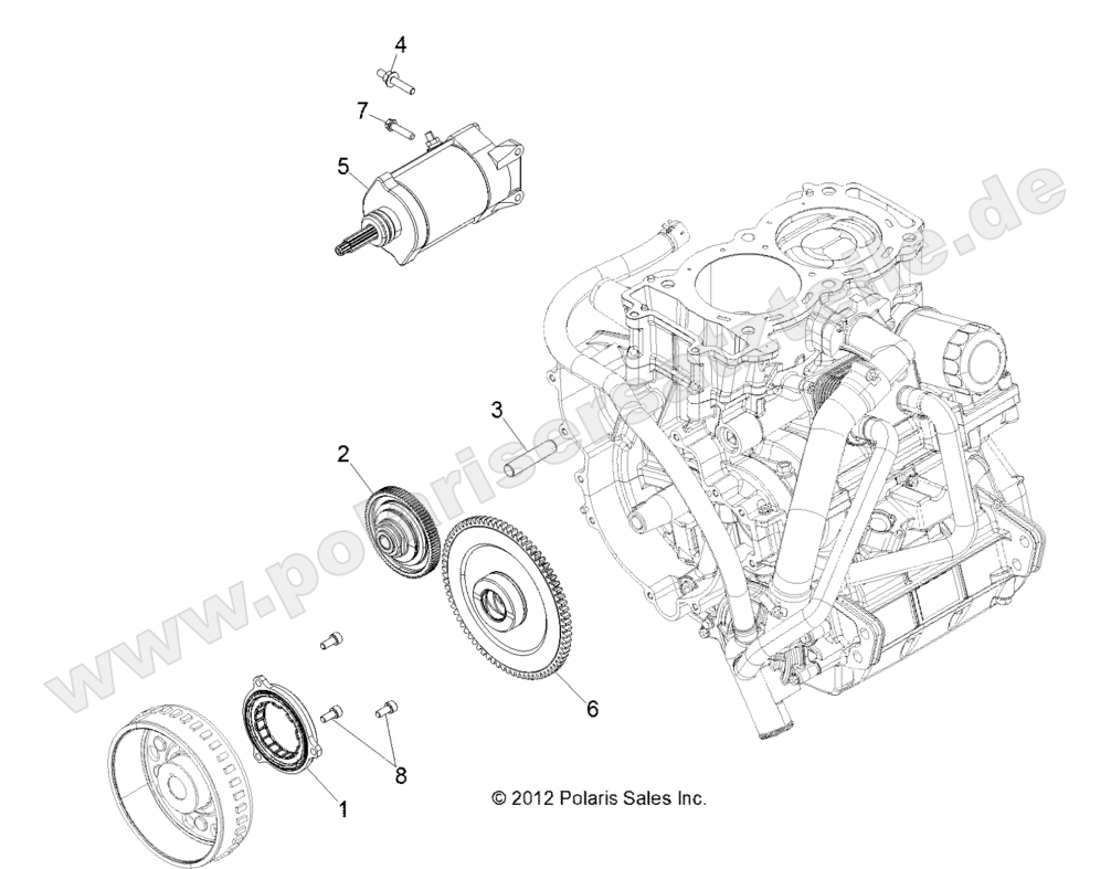 ENGINE, STARTER and DRIVE