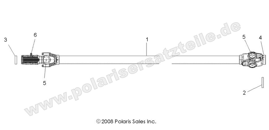 drive train front prop shaft