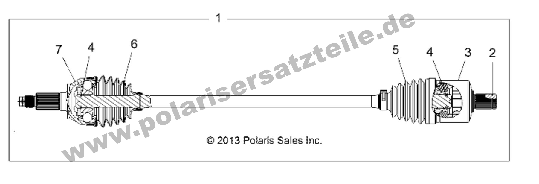 DRIVE TRAIN, FRONT HALF SHAFT