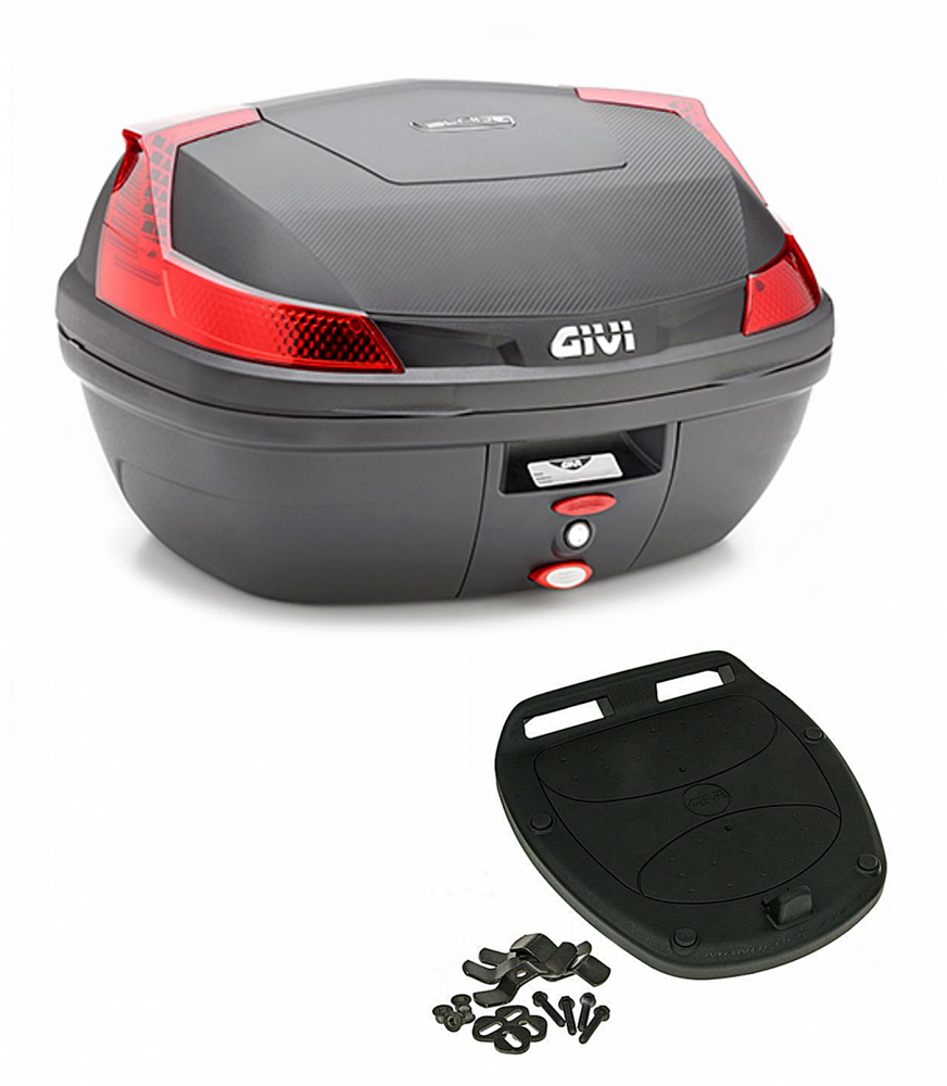 Givi_Monolock_Topcase_B47_N_Blade_Tech___47_Liter___schwarz_inkl_Montagekit_B47NMAL Givi Monolock Topcase B47 NML Blade Tech - 47 Liter - schwarz inkl. Montagekit