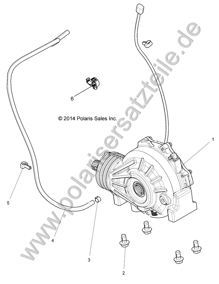 DRIVE TRAIN, FRONT GEARCASE MOUNTING