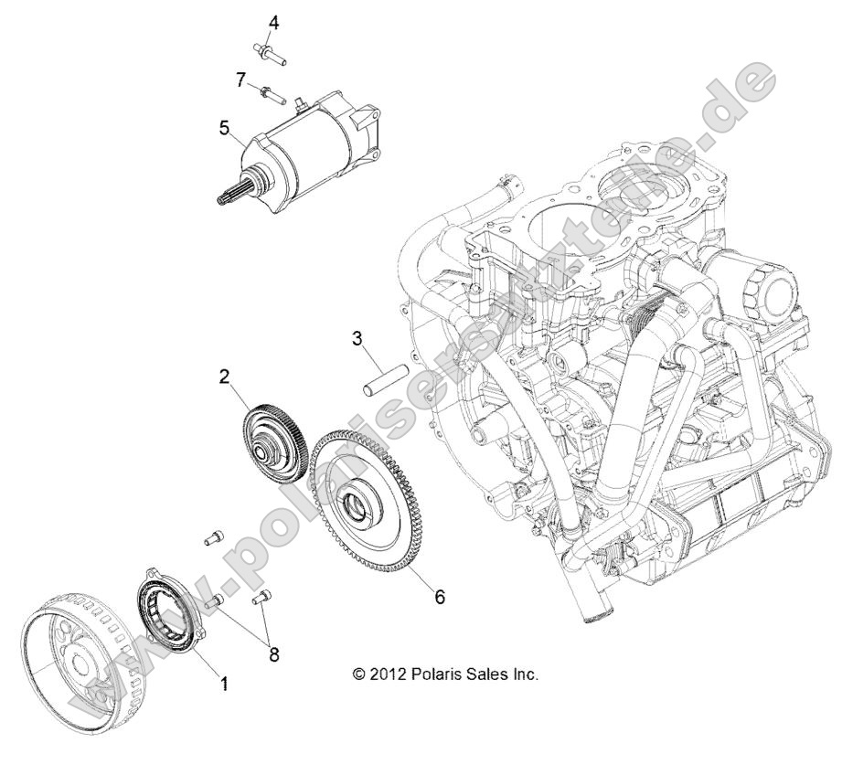 ENGINE, STARTER and DRIVE