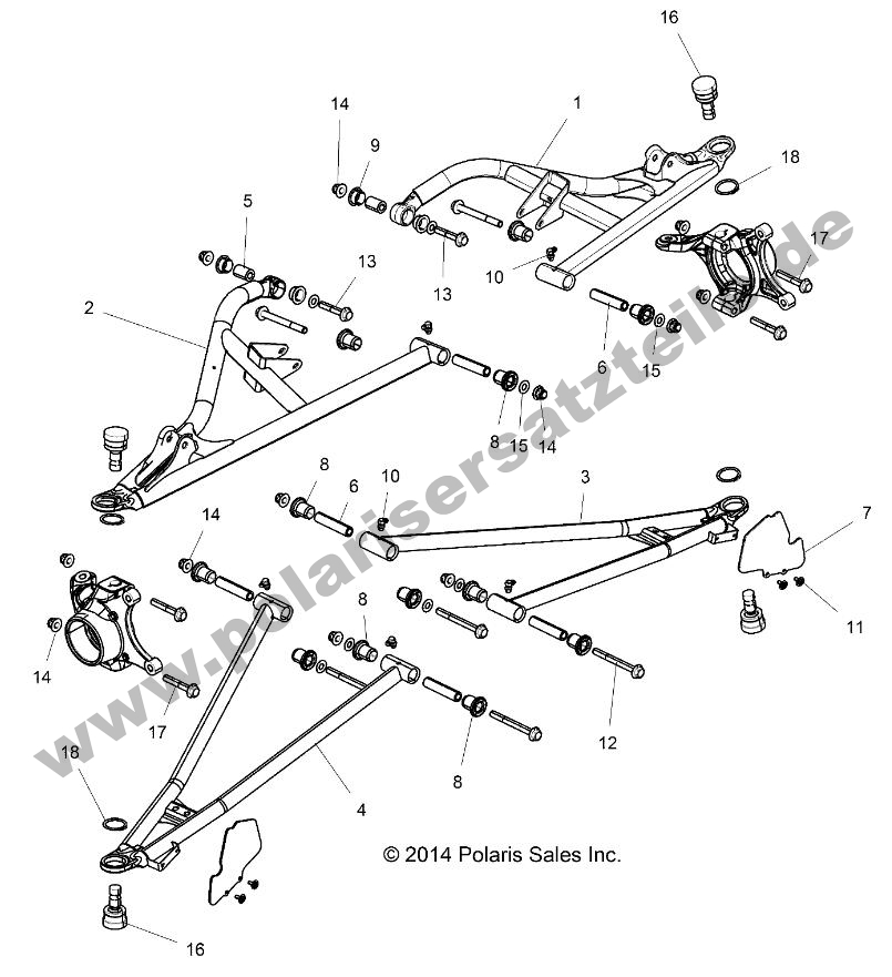 SUSPENSION, FRONT CONTROL ARMS