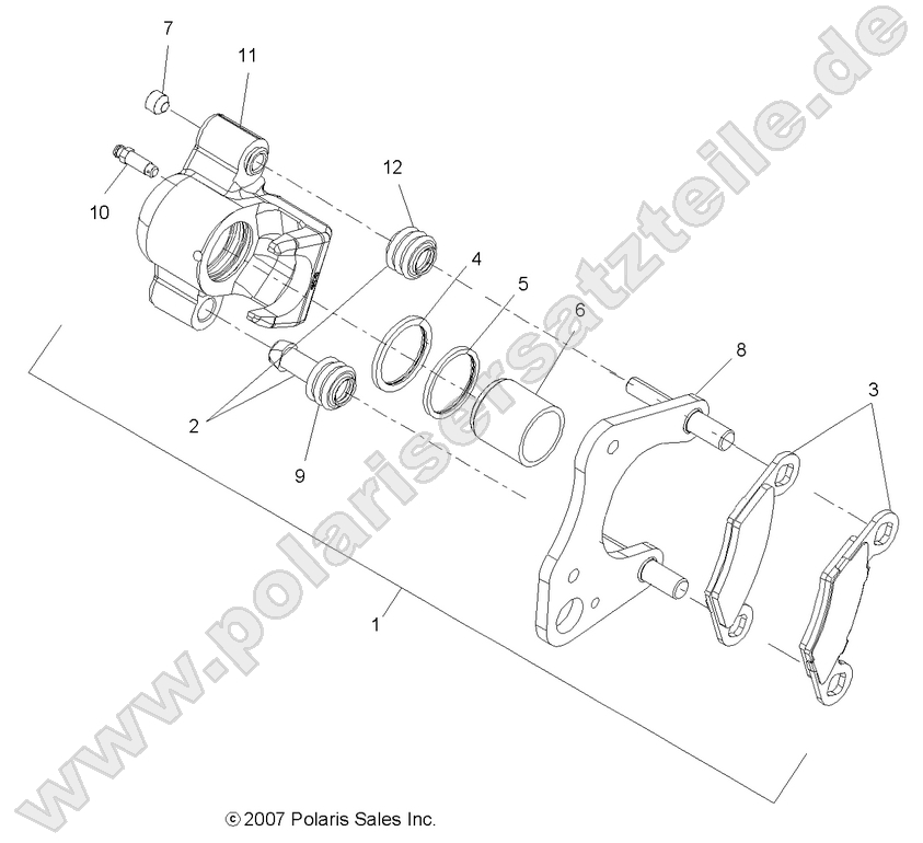 BRAKES, FRONT CALIPER