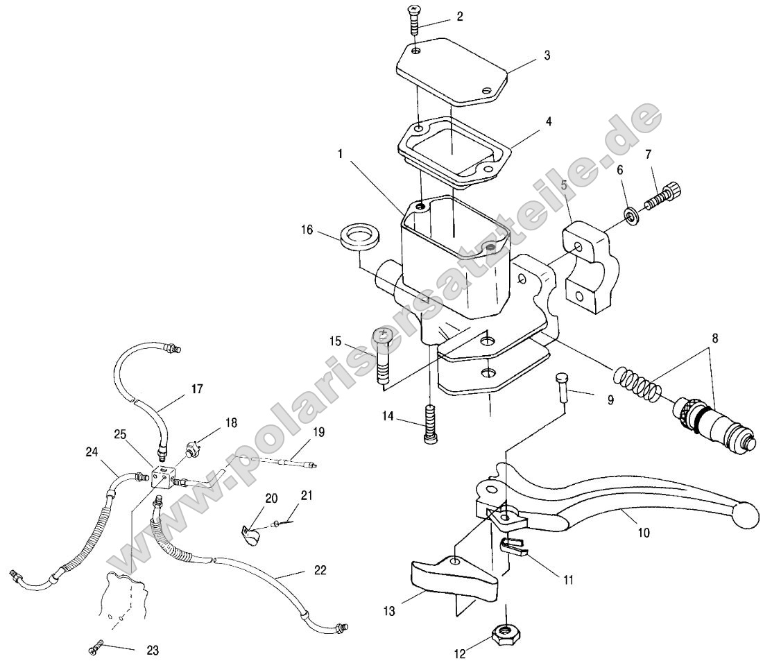 Controls - Master Cylinder/Brake Line (4963716371B009)