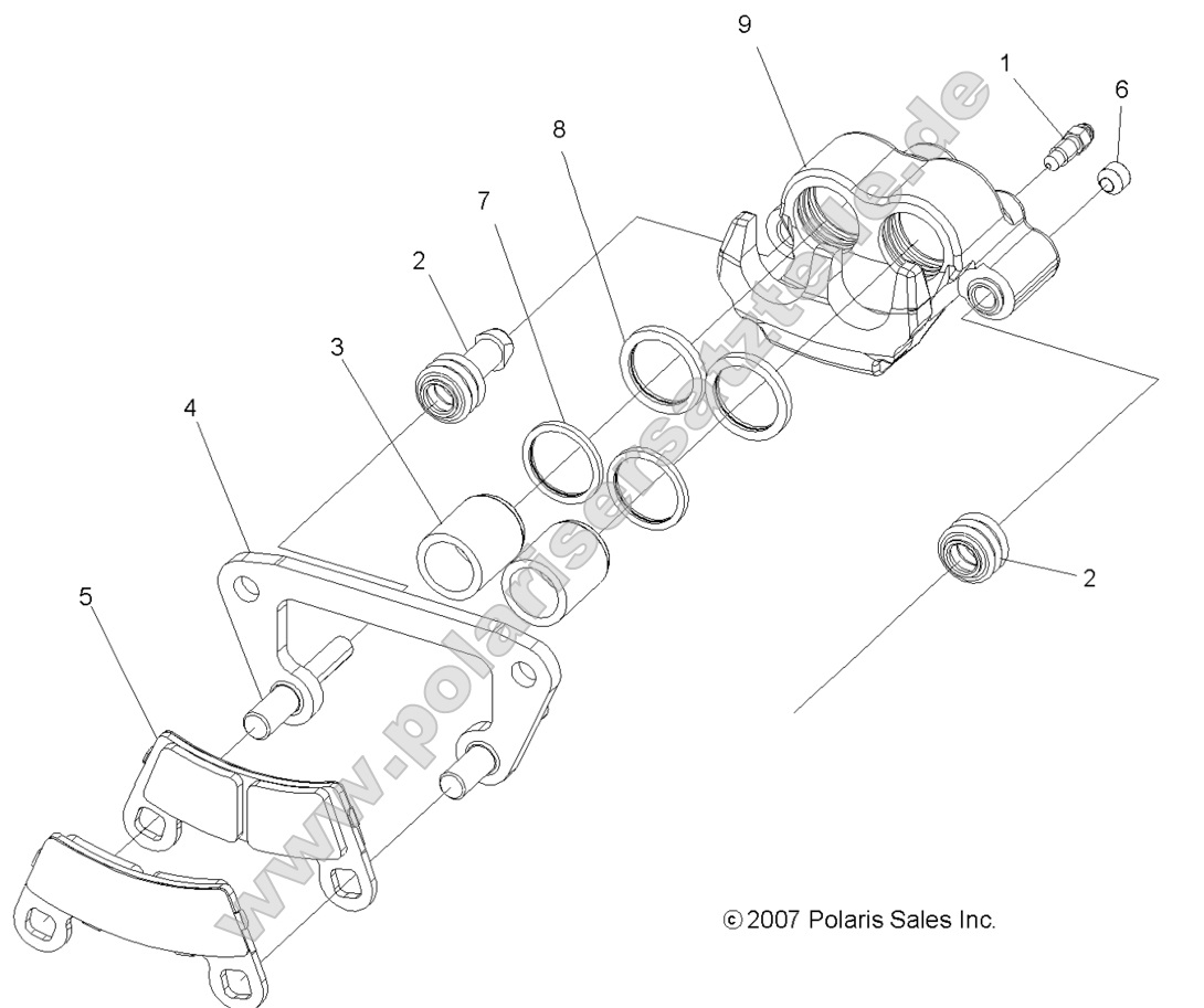 BRAKES, FRONT CALIPER
