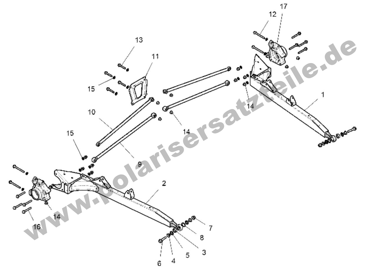 SUSPENSION, REAR CONTROL ARMS