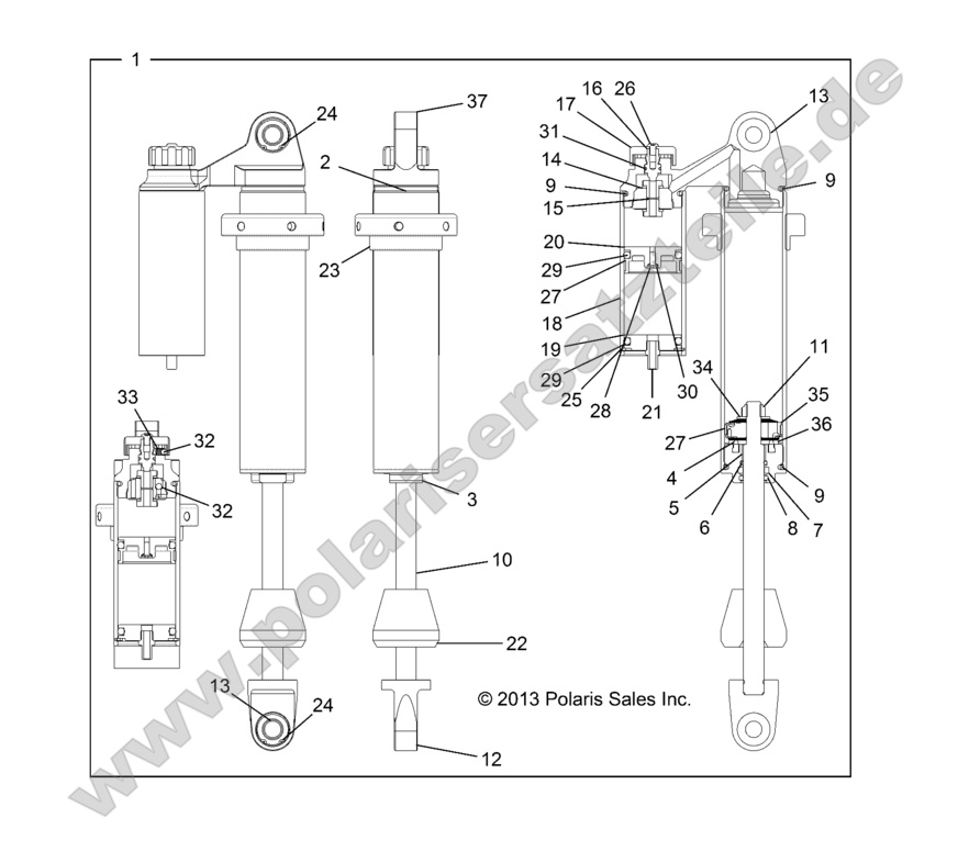 SUSPENSION, REAR SHOCK