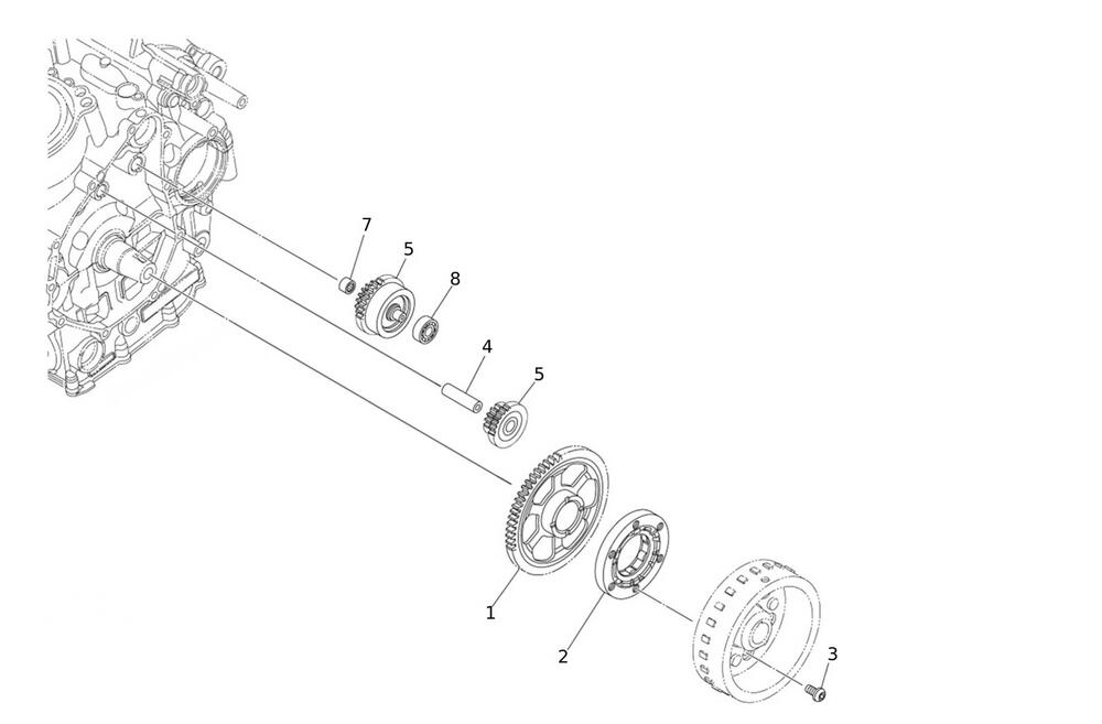 Caballero700-Anlasser Anlasserfreilauf