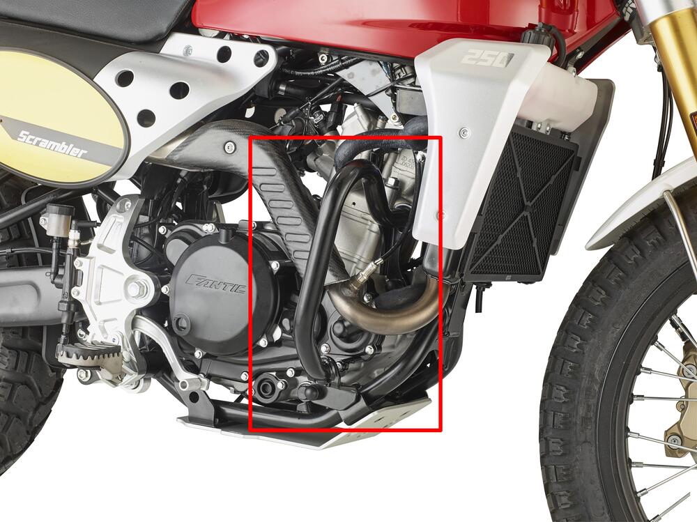Givi Scrambler Sturzbügel schwarz - Fantic Caballero 500 2018-24 - TN9150