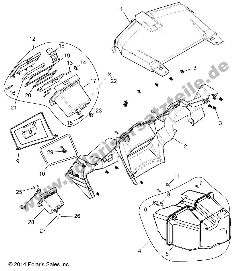 BODY, DASH AND GLOVEBOX