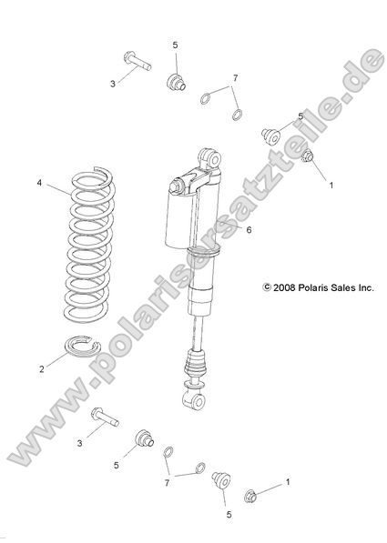 SUSPENSION, REAR SHOCK MOUNTING