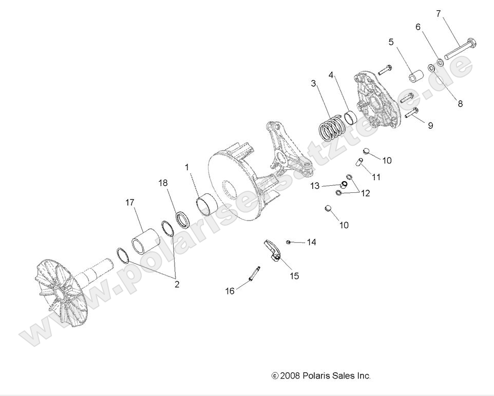 DRIVE TRAIN, PRIMARY CLUTCH