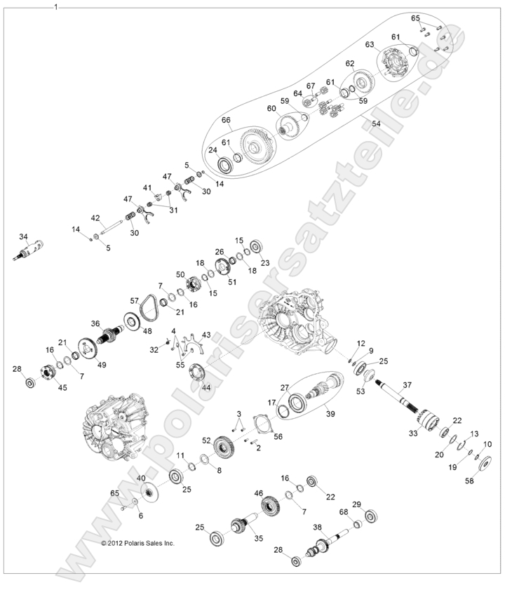 DRIVE TRAIN, MAIN GEARCASE INTERNALS