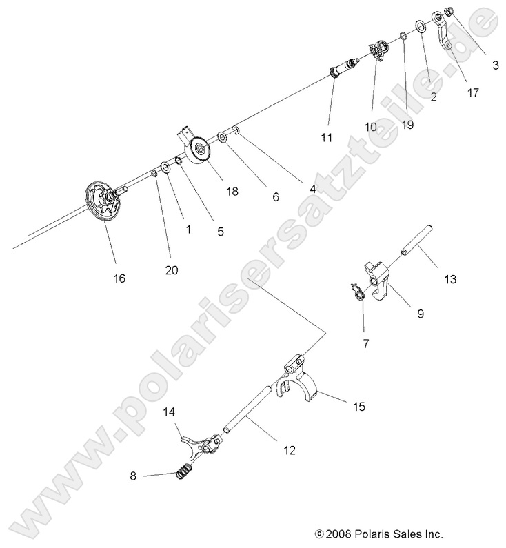 DRIVE TRAIN, MAIN GEARCASE SHIFT FORKS