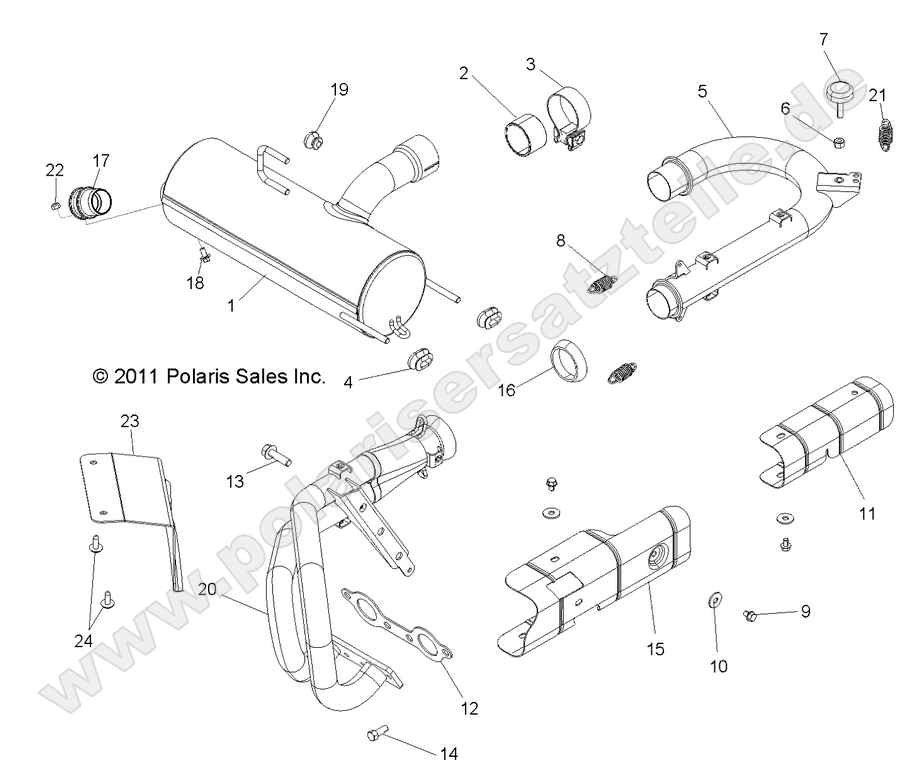 ENGINE, EXHAUST SYSTEM