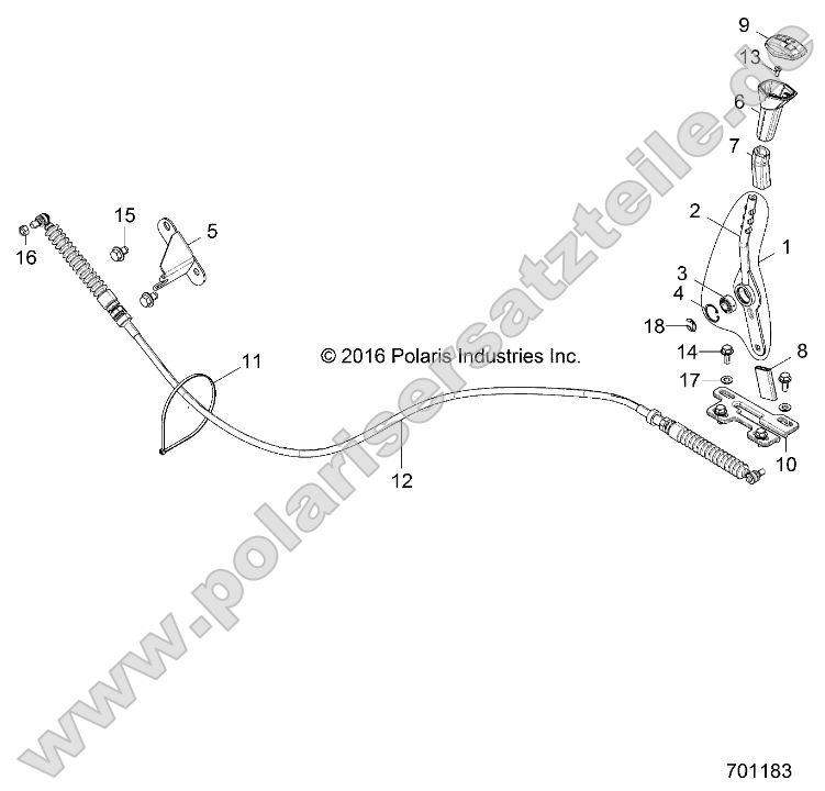 Drive Train, Gear Selector (701183)