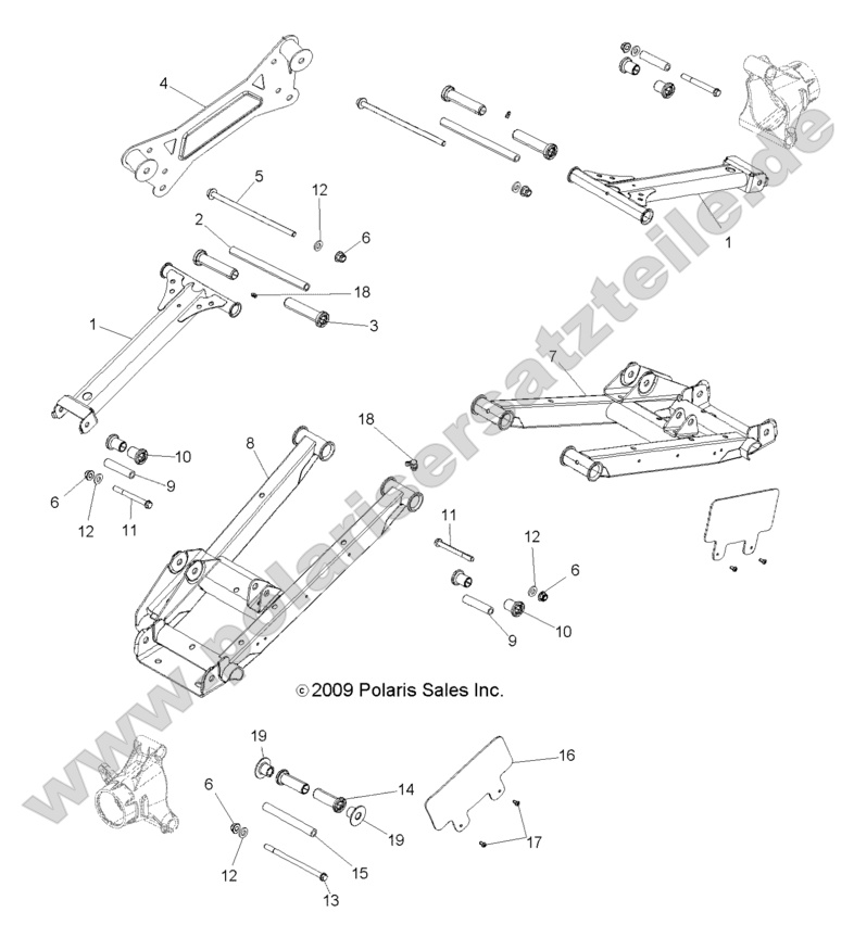 SUSPENSION, REAR CONTROL ARMS