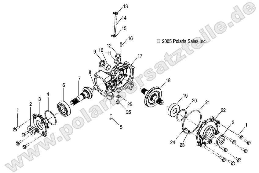 DRIVE TRAIN, FRONT GEARCASE