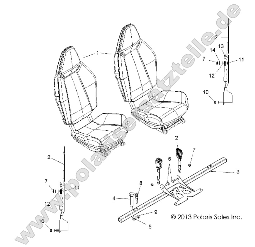 BODY, SEAT MOUNTING and BELTS